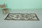 Handwoven Moroccan Berber Rug - Ivory & Brown | Authentic Artisan