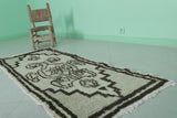 Handwoven Moroccan Berber Rug - Ivory & Brown | Authentic Artisan