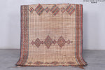 Vintage handmade tuareg rug 3.5 X 4.4 Feet