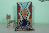 Colorful Handmade Runner Rug – 2.5 FT x 6 FT | Vibrant Moroccan Design