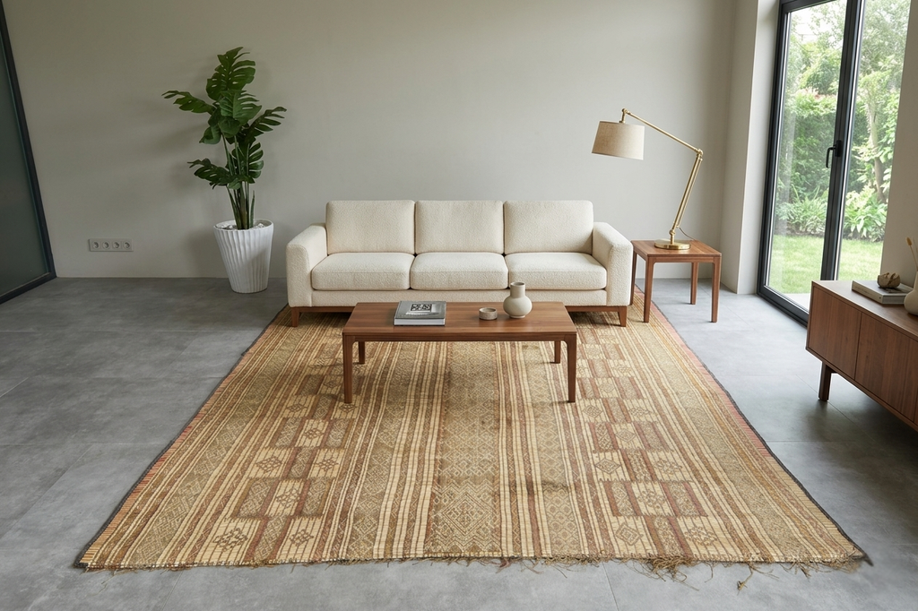 Handwoven Tuareg Mat 7.5 ft x 9.5 ft