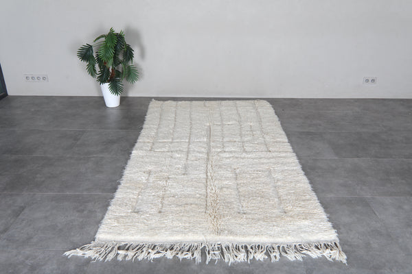 Handmade Moroccan Rug 4.6 x 8.6 Feet - Handmade Berber Rug - Moroccan Wool Rug