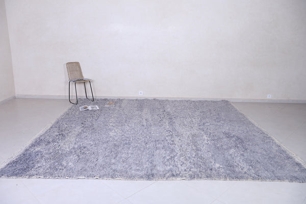 Spacious custom grey Moroccan rug for modern homes