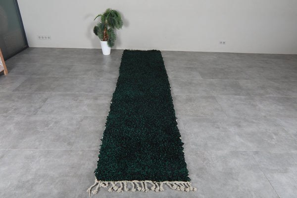 Dark Emerald Green Runner Rug – Custom Sizes Available – Deep Forest Green Rug