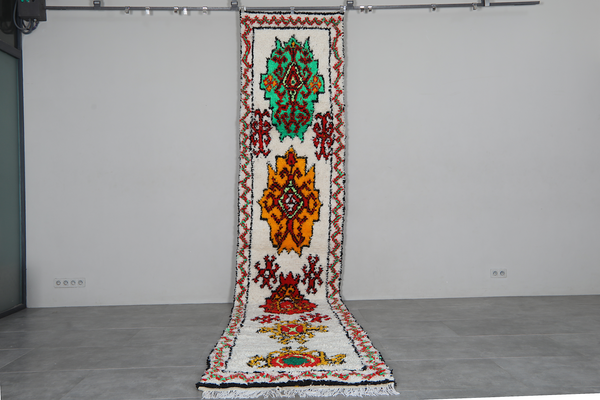 Colorful moroccan runner rug  – Handmade vintage style runner-Custom size rug