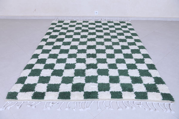 Green checkered rug - Moroccan checkered rug - Custom rug