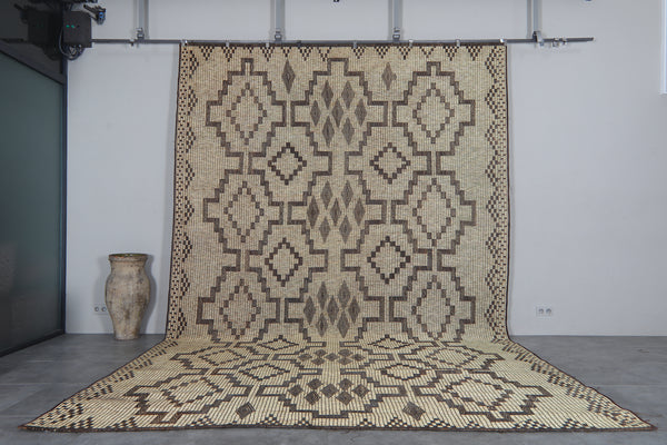 Large tuareg rug – Handwoven 10.3 FT X 16.3 FT geometric mat