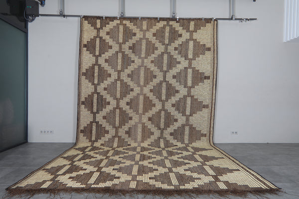 Large tuareg rug – Handwoven 9.7x16.3 ft geometric mat
