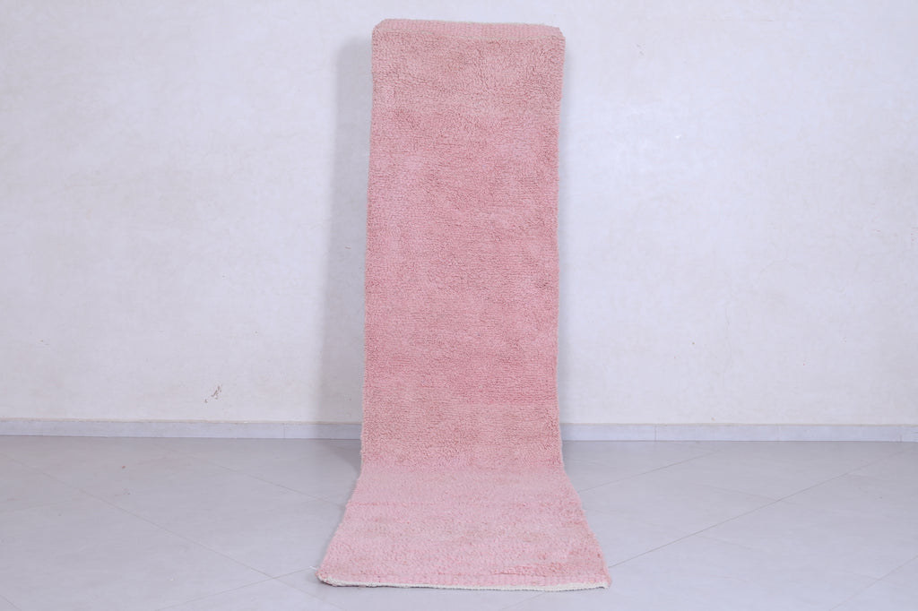 Soft pink custom runner rug for a subtle touch