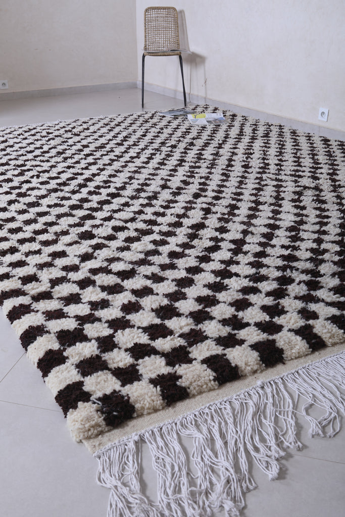 Alfombra boujaad a cuadros - alfombra marroquí bereber - alfombra  personalizada – Beni ourain rug