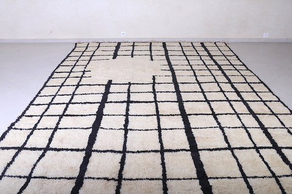 Authentic Moroccan rug - Berber rug - Grid rug