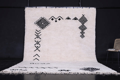 Alfombra hecha a mano de lana personalizada, Beni Ourain Berber Rug