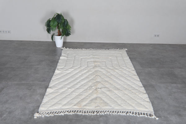 Handmade Moroccan Rug 5 x 7.6 Feet - Handmade Berber Rug - Moroccan Wool Rug