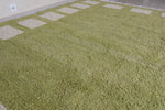 Green Moroccan carpet - Custom handmade shag rug