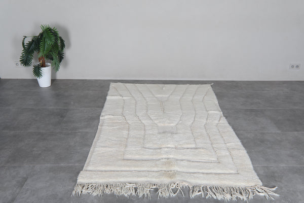Handmade Moroccan Rug 4.7 x 7.6 Feet - Handmade Berber Rug - Moroccan Wool Rug