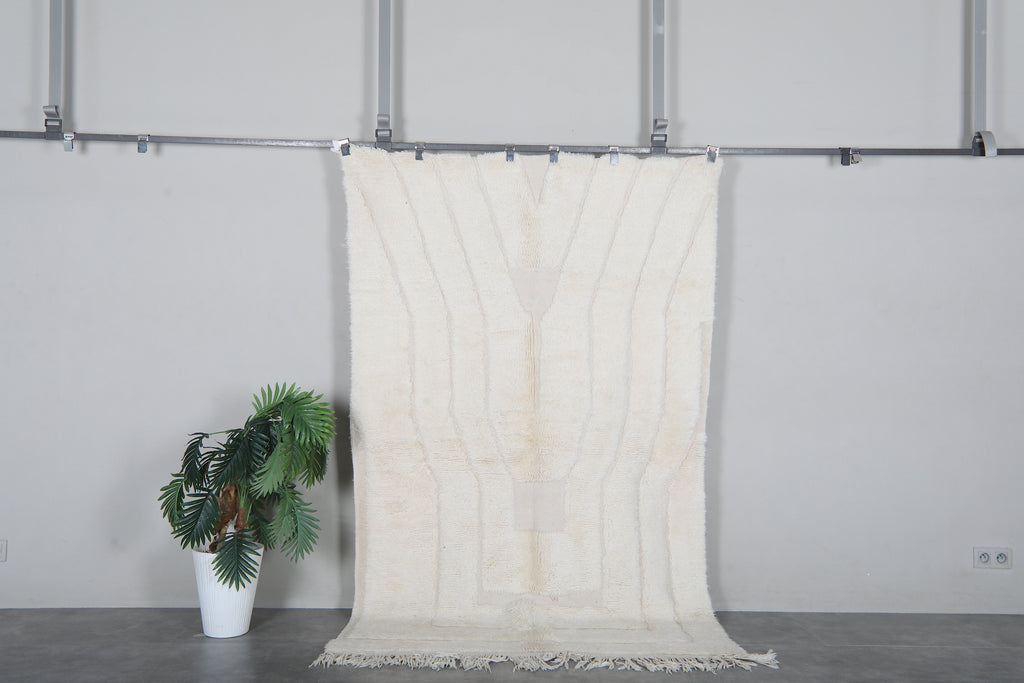 Handmade Moroccan Rug 4.7 x 7.6 Feet - Handmade Berber Rug - Moroccan Wool Rug