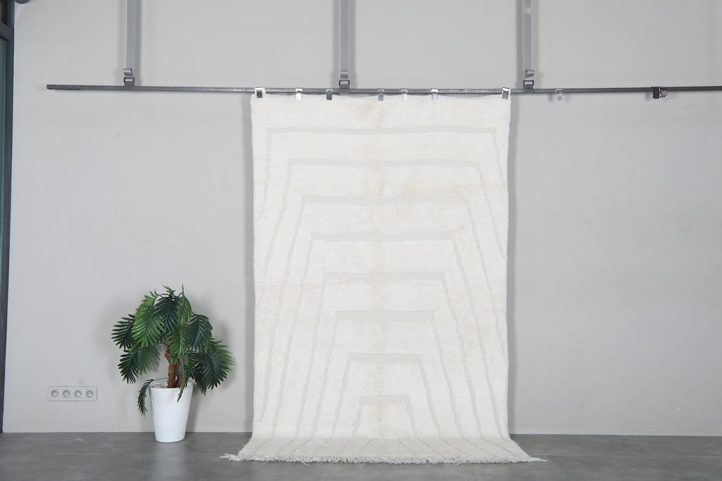 Handmade Moroccan Rug 4.9 x 8.3 Feet - Handmade Berber Rug - Moroccan Wool Rug