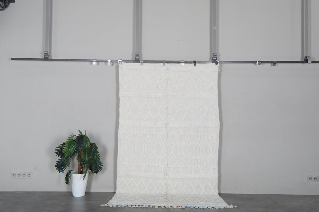 Handmade Moroccan Rug 4.6 x 8.1 Feet - Handmade Berber Rug - Moroccan Wool Rug