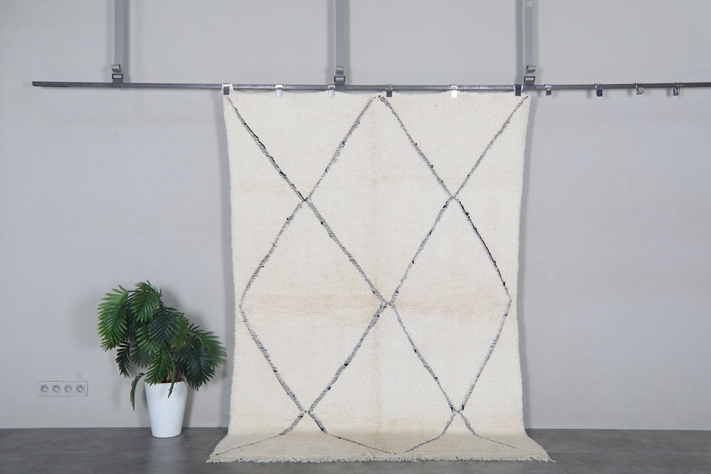 Handmade Moroccan Rug 5.4 x 8.1 Feet - Handmade Berber Rug - Moroccan Wool Rug