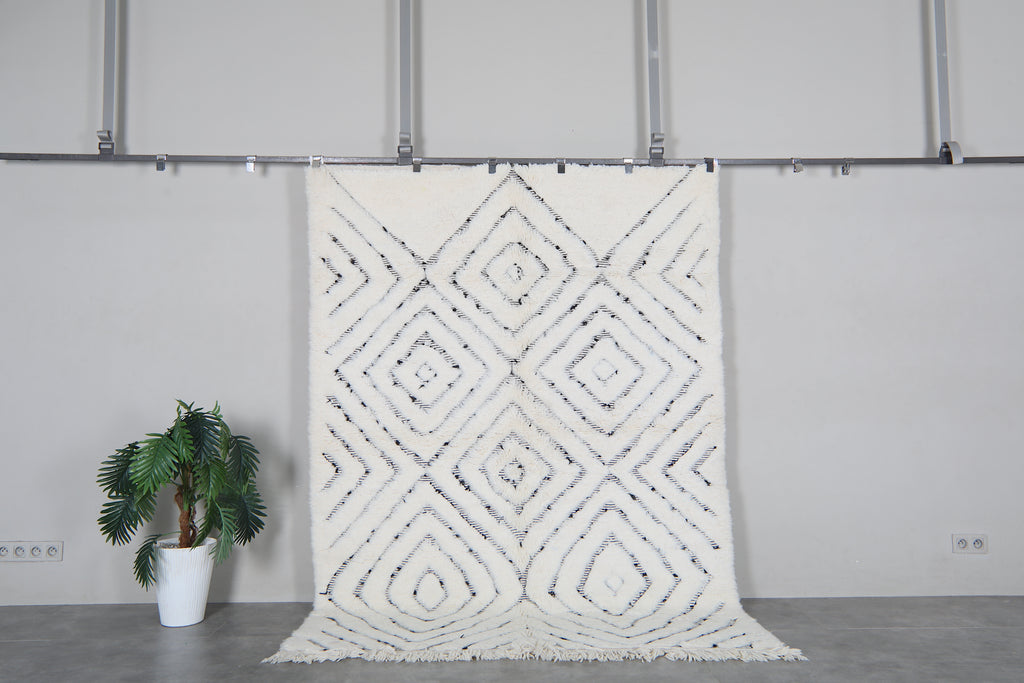 Handmade Moroccan Rug 5.9 x 7.9 Feet - Handmade Berber Rug - Moroccan Wool Rug