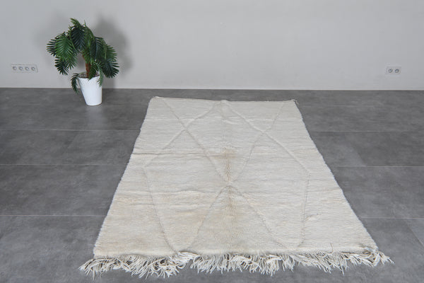 Handmade Moroccan Rug 4.9 x 7.9 Feet - Handmade Berber Rug - Moroccan Wool Rug