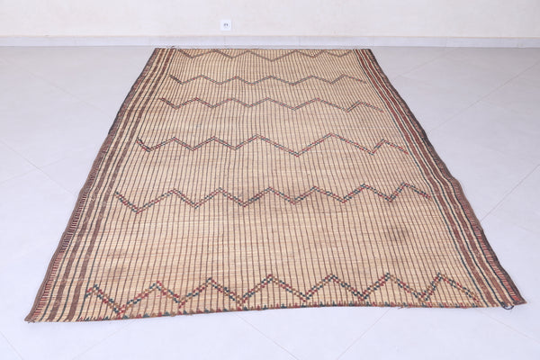 Vintage handmade Moroccan tuareg rug 5.8 X 9.1 Feet
