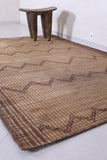 Vintage handmade moroccan tuareg rug 5.8 X 9.1 Feet