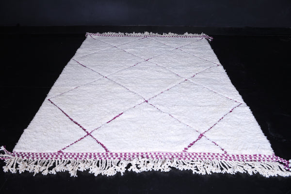White trellis Moroccan rug – Custom size and elegant design