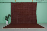 Large Moroccan Rug – Rich Solid Brown | 10 FT x 13.6 FT