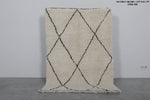 Moroccan wool rug 4 FT X 6.1 FT