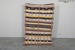 Vintage moroccan handwoven kilim 4.8 FT X 7.6 FT