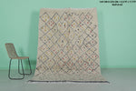 Vintage Handmade Moroccan Berber Rug – 5.5 FT × 7.7 FT