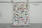 Colorful Moroccan Boucherouite Rug – 3.5 x 6 Feet Handwoven Shag Carpet