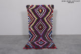 Handwoven Moroccan Rug 2.6 x 5.9 ft | Bold Geometric Design