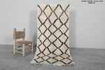 Moroccan Berber Rug – 2.7 x 5.9 FT | Handwoven Diamond Pattern