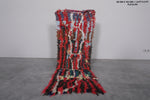 Handwoven Moroccan Rug 1.8 x 5 FT | Vibrant Fringe Design | Wool Accent