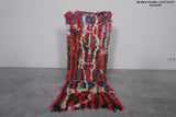 Handwoven Moroccan Rug 1.8 x 5 FT | Vibrant Fringe Design | Wool Accent