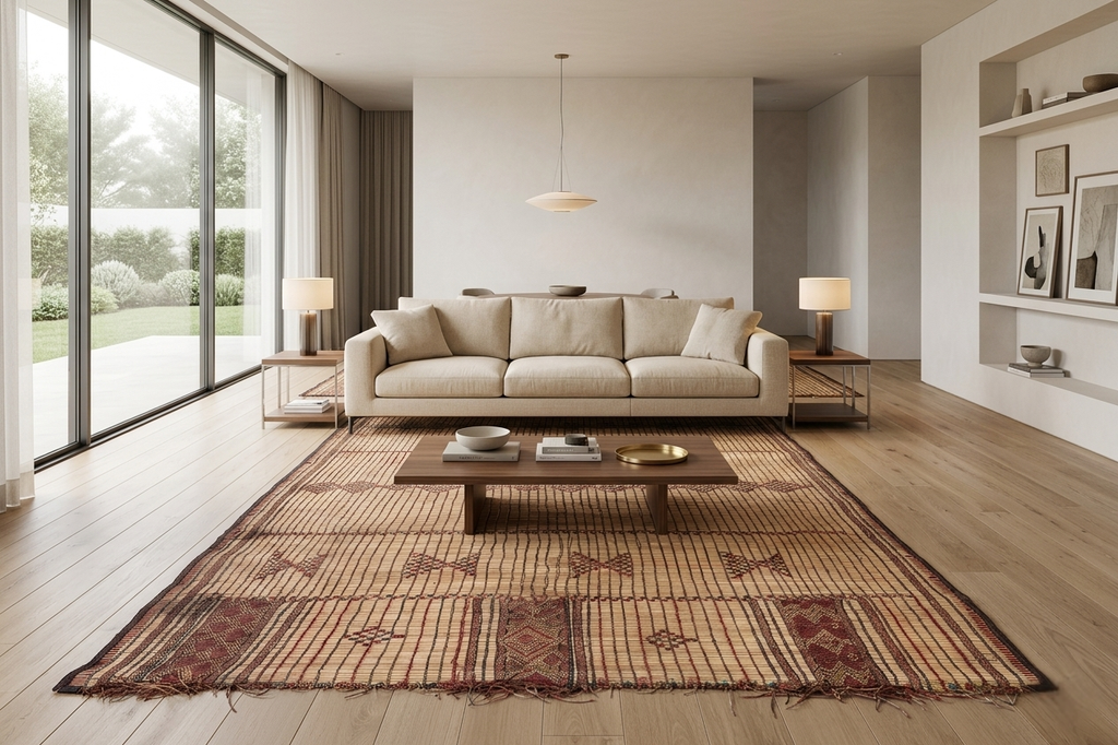 Tuareg rug 6.1 X 8.1 Feet