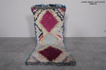 Moroccan wool rug 2.3 FT X 5.5 FT