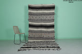 Vintage Moroccan Rug – 4.7 FT × 11.1 FT | Handwoven with Geometric Design