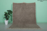 5.8 x 7.5 FT Moroccan Rug – Cozy Taupe Shag Rug