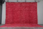 Large Moroccan Rug – 13.7 x 13.4 ft in Vibrant Red
