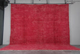 Large Moroccan Rug – 13.7 x 13.4 ft in Vibrant Red