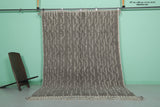 Elegant Moroccan Berber Rug - Abstract Linear Pattern 6.1 x 8.5 ft