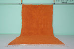 6.3 x 10.1 ft Moroccan Rug – Vibrant Orange Wool