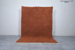 Warm Orange Moroccan Rug – 5.4 x 8 ft | Cozy & Minimalist Floor Decor