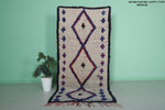 Small Vintage Moroccan Berber Rug | 3.9 FT X 7.9 FT