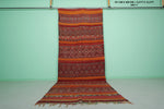 Flat-Woven Kilim Runner Rug - 5.2 FT X 13.3 FT | Moroccan Tribal Decor