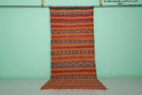 Handmade Berber Carpet - 4.9 X 11.4 Feet | Moroccan Tribal Rug