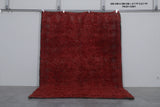 Plush Boujaad Moroccan Rug - Rich Red Shag 6.7 x 9.7 Feet